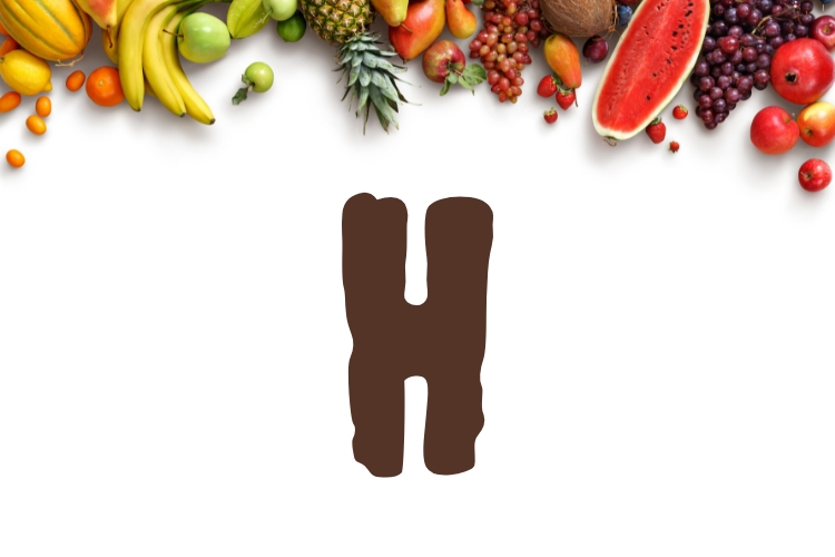 Junte-se a nós em uma descoberta das frutas que começam com a letra H, da colorida manga Haden à rara Heisteria, em uma aventura de sabor e surpresa.